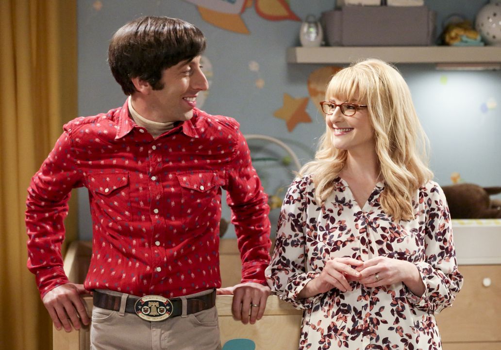Howard Wolowitz (Simon Helberg, l.); Bernadette (Melissa Rauch, r.) - Bildquelle: Michael Yarish 2019 CBS Broadcasting, Inc. All Rights Reserved / Michael Yarish