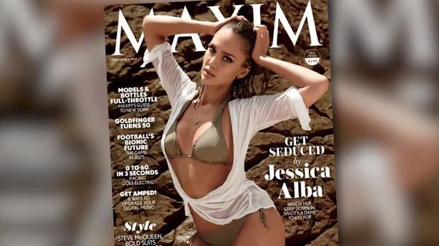 Jessica Alba,Maxim,Cover,Magazin,nackt,Sünden,Sin City,Schauspielerin,Cover...