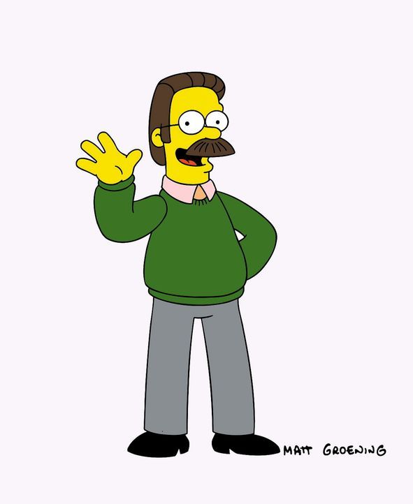 (13. Staffel) - Manchmal gewöhnungsbedürftig: Nachbar der Simpsons Ned Flanders. - Bildquelle: und TM Twentieth Century Fox Film Corporation - Alle Rechte vorbehalten