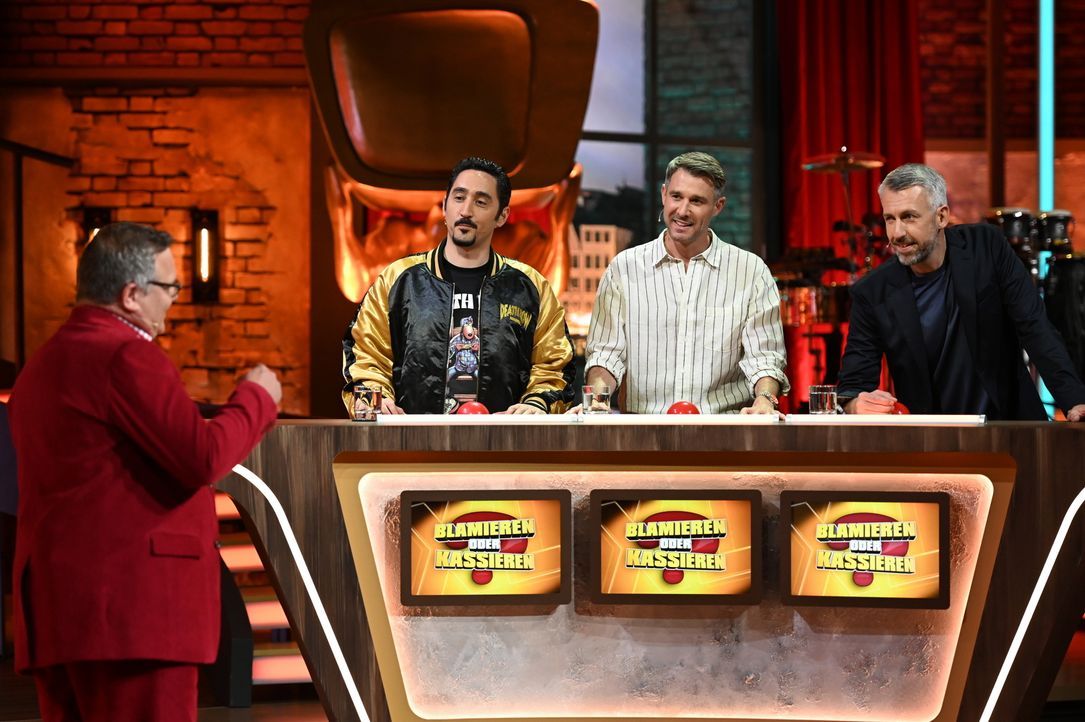 (v.l.n.r.) Elton; Eko Fresh, Jochen Schropp; Sebastian Pufpaff - Bildquelle: Steffen Z. Wolff © ProSieben / Steffen Z. Wolff