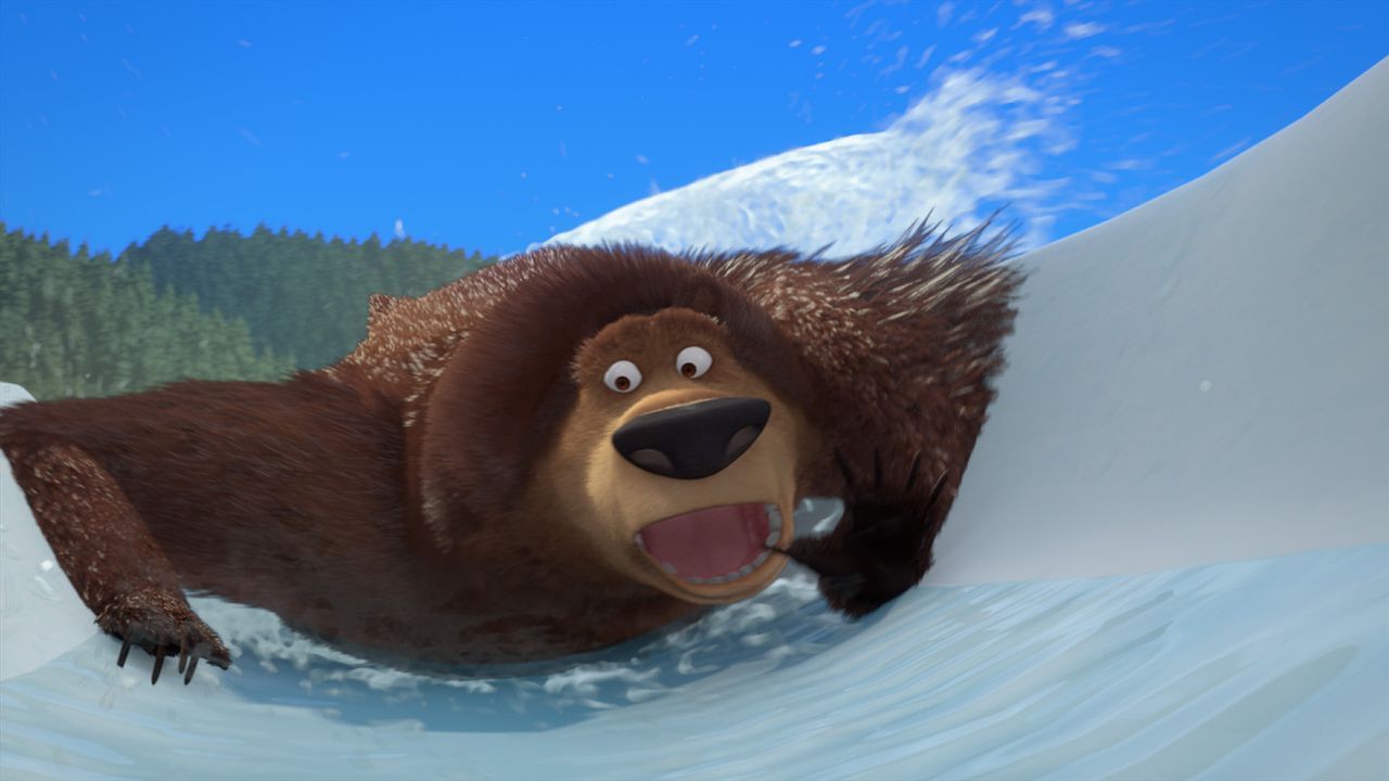 Der Grizzlie Boog stürzt sich in ein wildes Abenteuer! - Bildquelle: 2008 Sony Pictures Animation Inc. All Rights Reserved.