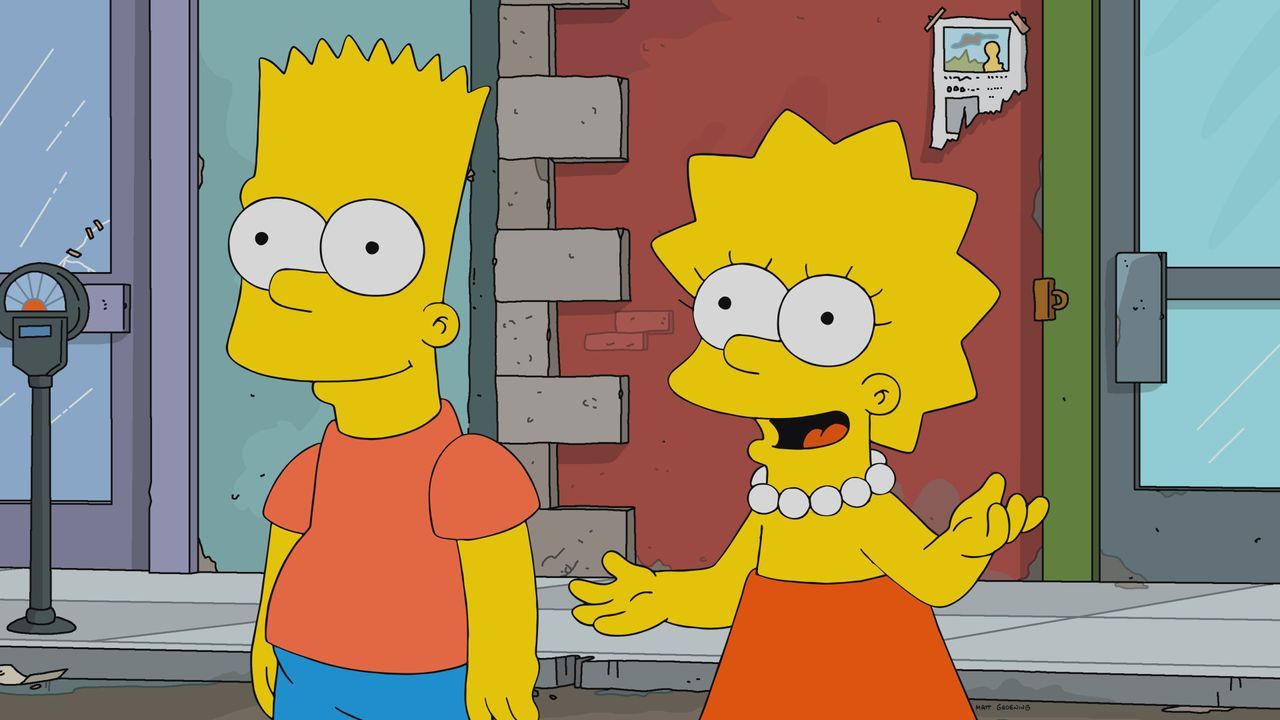 Bart (l.); Lisa (r.) - Bildquelle: 2021 by 20th Television.
