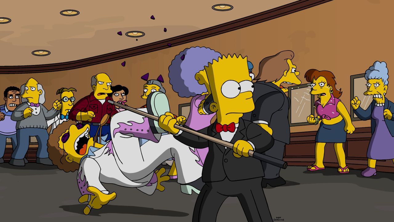 Als es in Springfield Hungerspiele gibt, muss Bart ums Überleben kämpfen ... - Bildquelle: 2016-2017 Fox and its related entities. All rights reserved.