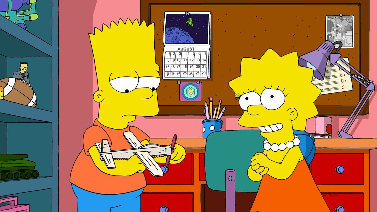 Bart (l.); Lisa (r.) - Bildquelle: © 2022 by 20th Television.