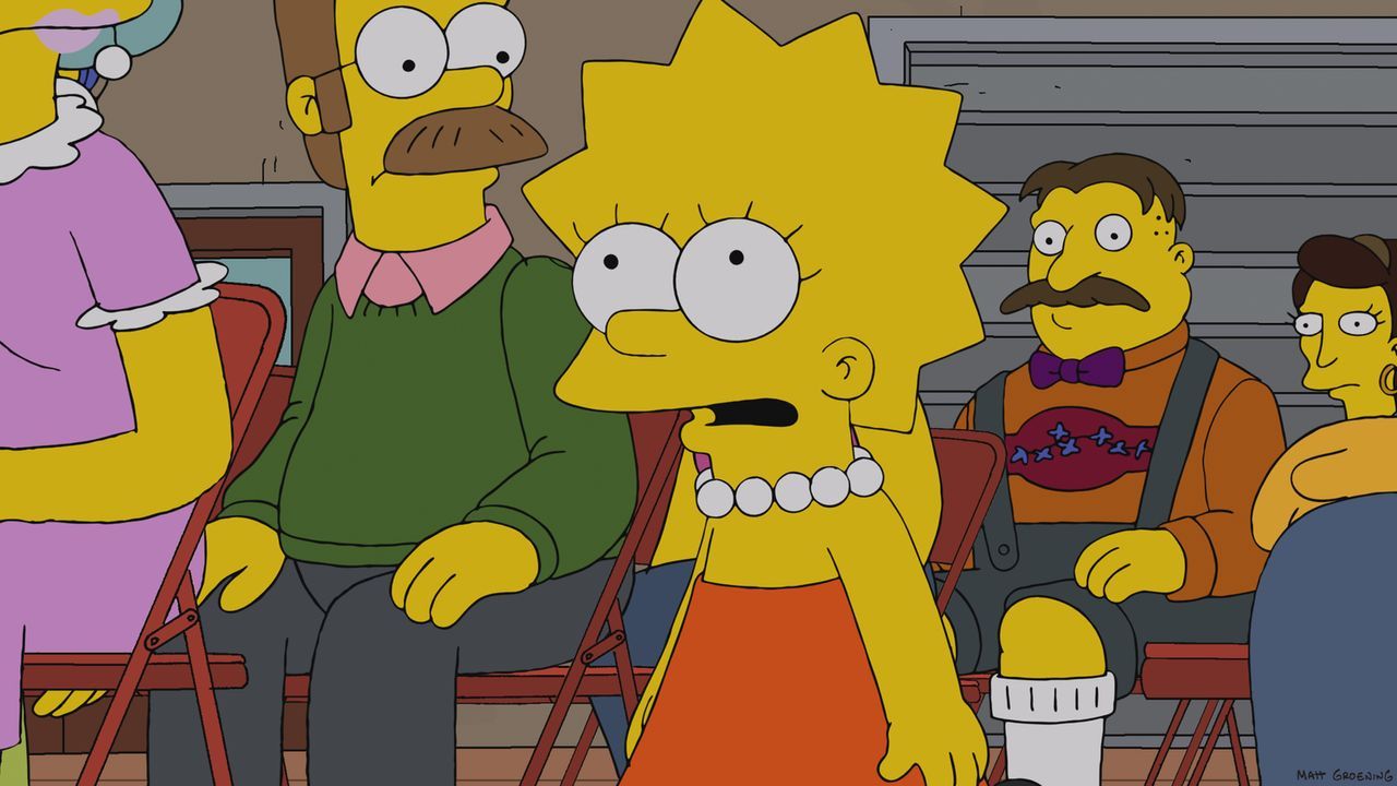 Während Homer plötzlich sehr kritisch auf sein Leben blickt, setzt Lisa (M.) an der Springfield Elementary einen neuen Ehrenkodex durch ... - Bildquelle: 2013 Twentieth Century Fox Film Corporation. All rights reserved.
