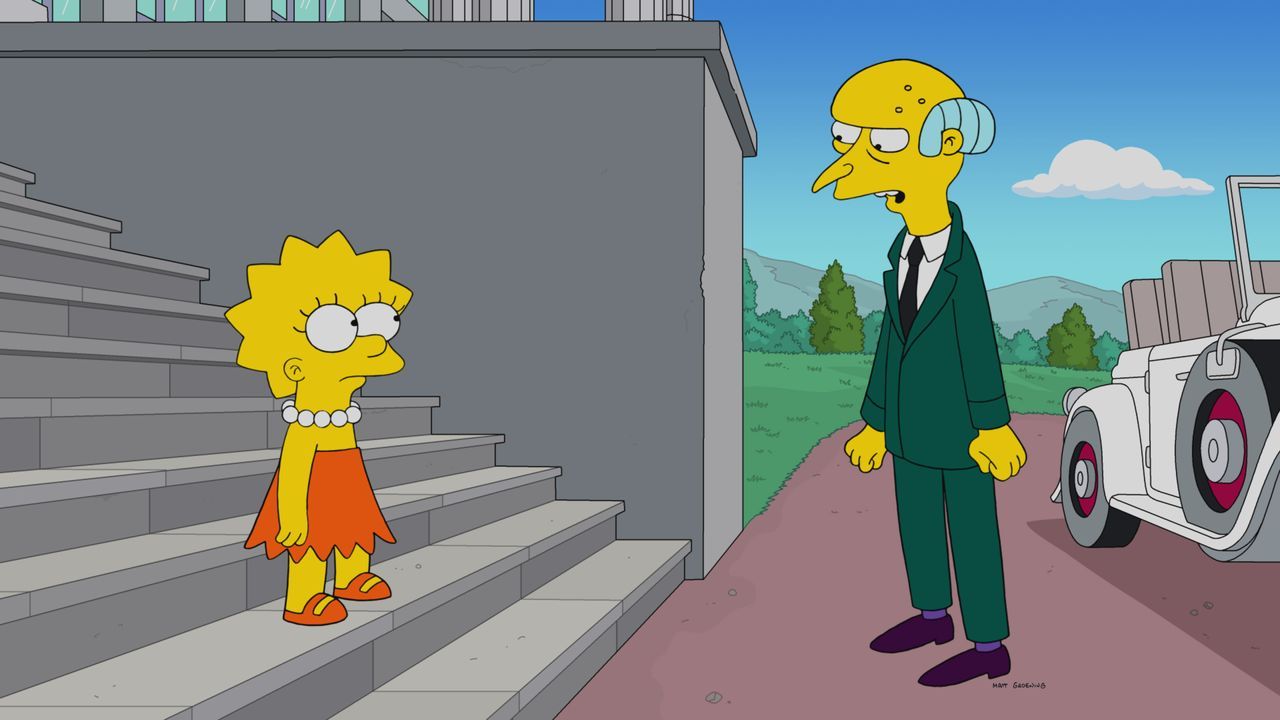 Lisa (l.); Mr. Burns (r.) - Bildquelle: 2021 by 20th Television.