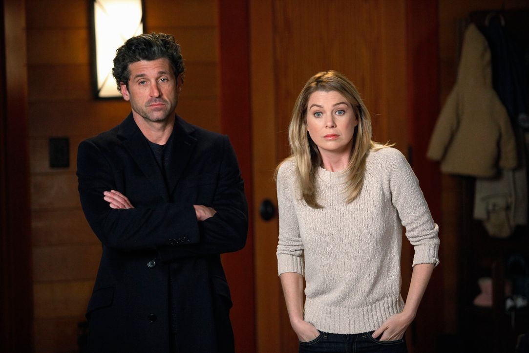 Bekommen überraschend Besuch von Amelia: Derek (Patrick Dempsey, l.) und Meredith (Ellen Pompeo, r.) ... - Bildquelle: ABC Studios