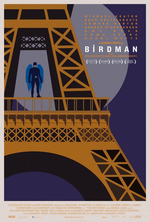 Birdman-Plakat-Paris-20th-Century-Fox - Bildquelle: TWENTIETH CENTURY FOX