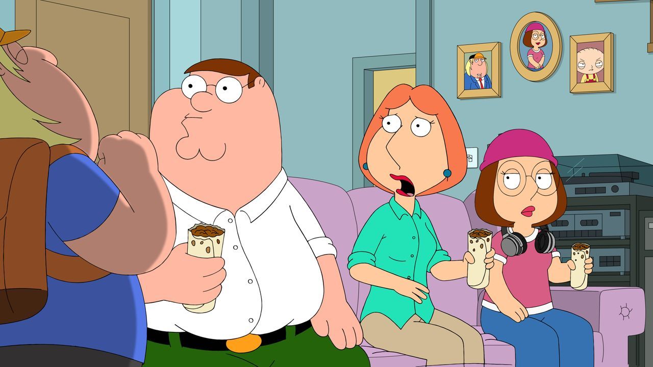 (v.l.n.r.) Chris Griffin; Peter Griffin; Lois Griffin; Meg Griffin - Bildquelle: 2021-2022 Fox Broadcasting Company, LLC. All rights reserved.