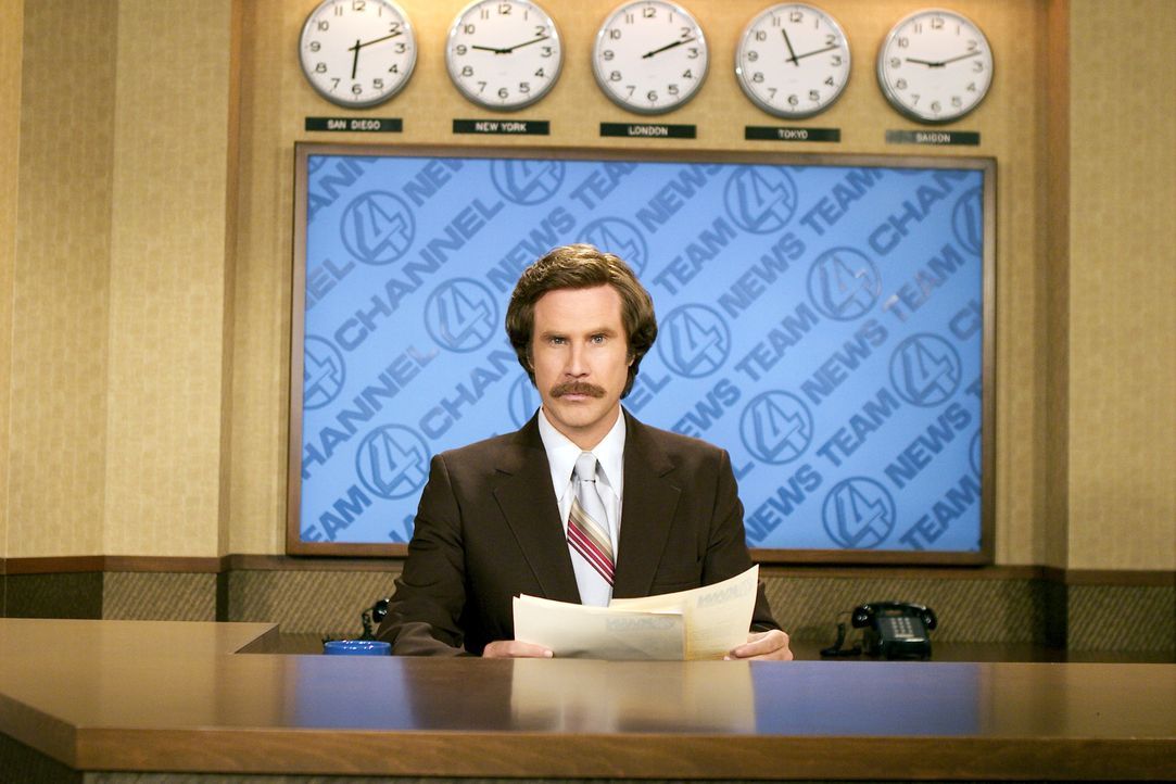 Im San Diego der 70er Jahre ist Ron Burgundy (Will Ferrell) der selbstverliebte Anchorman für die Lokalnachrichten. Eines Tages jedoch taucht eine... - Bildquelle: Frank Masi DreamWorks
