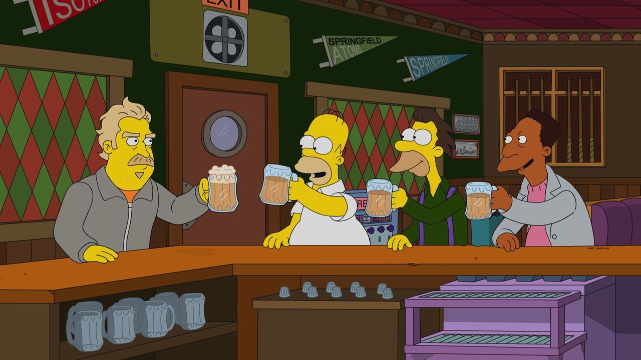 (v.l.n.r.) Fred; Homer; Lenny; Carl - Bildquelle: 2020 by Twentieth Century Fox Film Corporation.