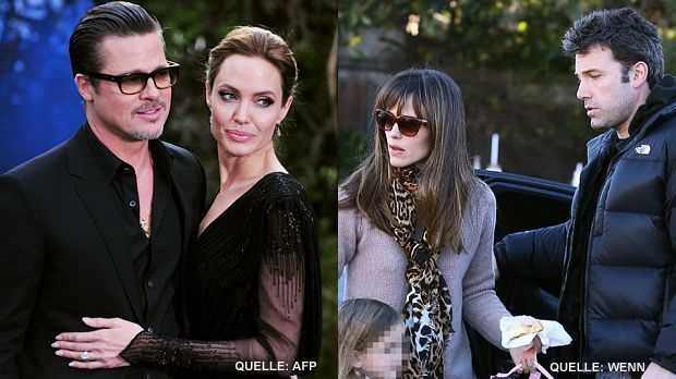 TOP Angelina Jolie und Brad Pitt FLOP Jennifer Garner und Ben Affleck - Bildquelle: AFP / WENN.com