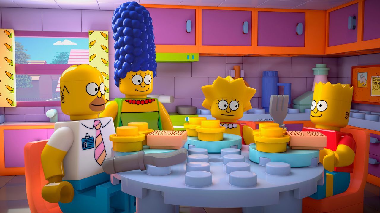Familie Simpson komplett aus Legosteinen: (v.l.n.r.) Homer, Marge, Lisa und Bart ... - Bildquelle: 2013 Twentieth Century Fox Film Corporation. All rights reserved.