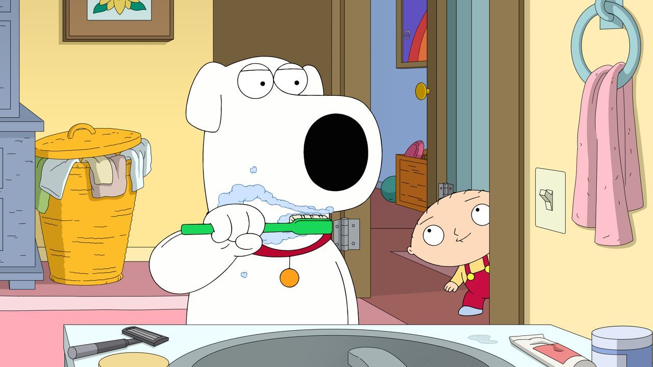 Brian Griffin (l.); Stewie Griffin (r.) - Bildquelle: 2021-2022 Fox Broadcasting Company, LLC. All rights reserved.