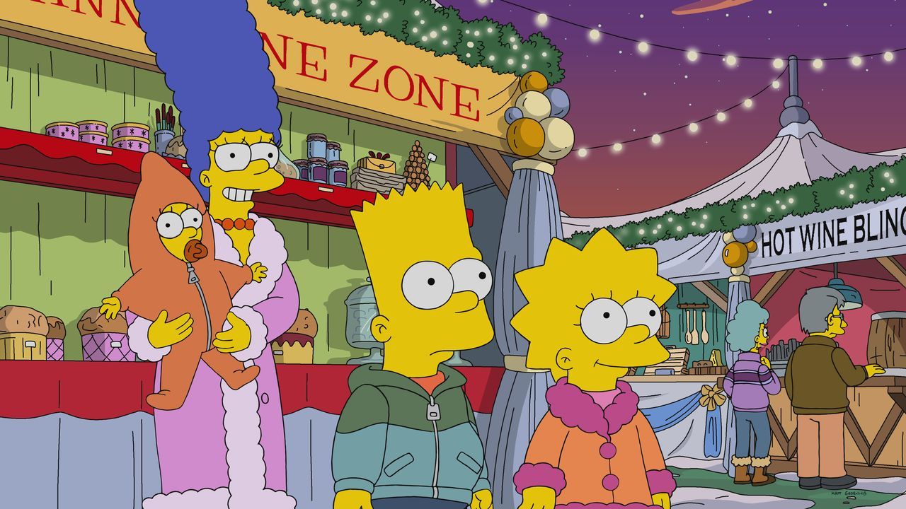 (v.l.n.r.) Maggie; Marge; Bart; Lisa - Bildquelle: 2021 by 20th Television