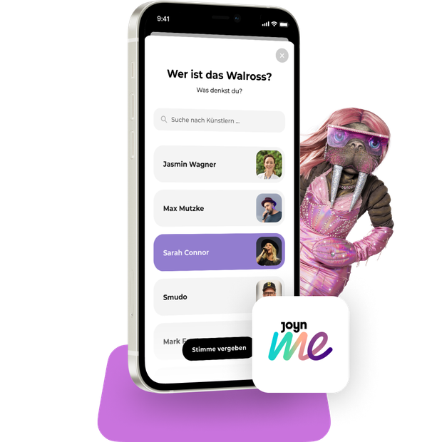 The Masked Singer 2022 in der JoynMe App