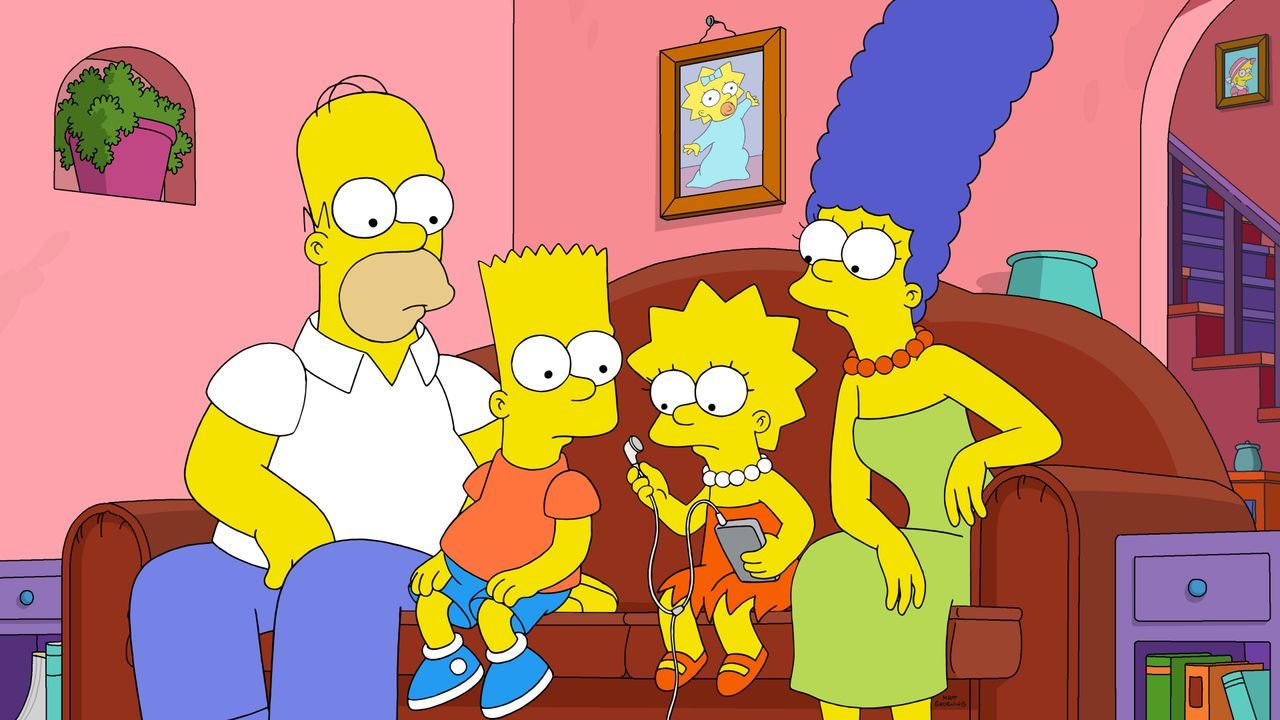 (v.l.n.r.) Homer; Bart; Lisa; Marge - Bildquelle: 2020 by Twentieth Century Fox Film Corporation.