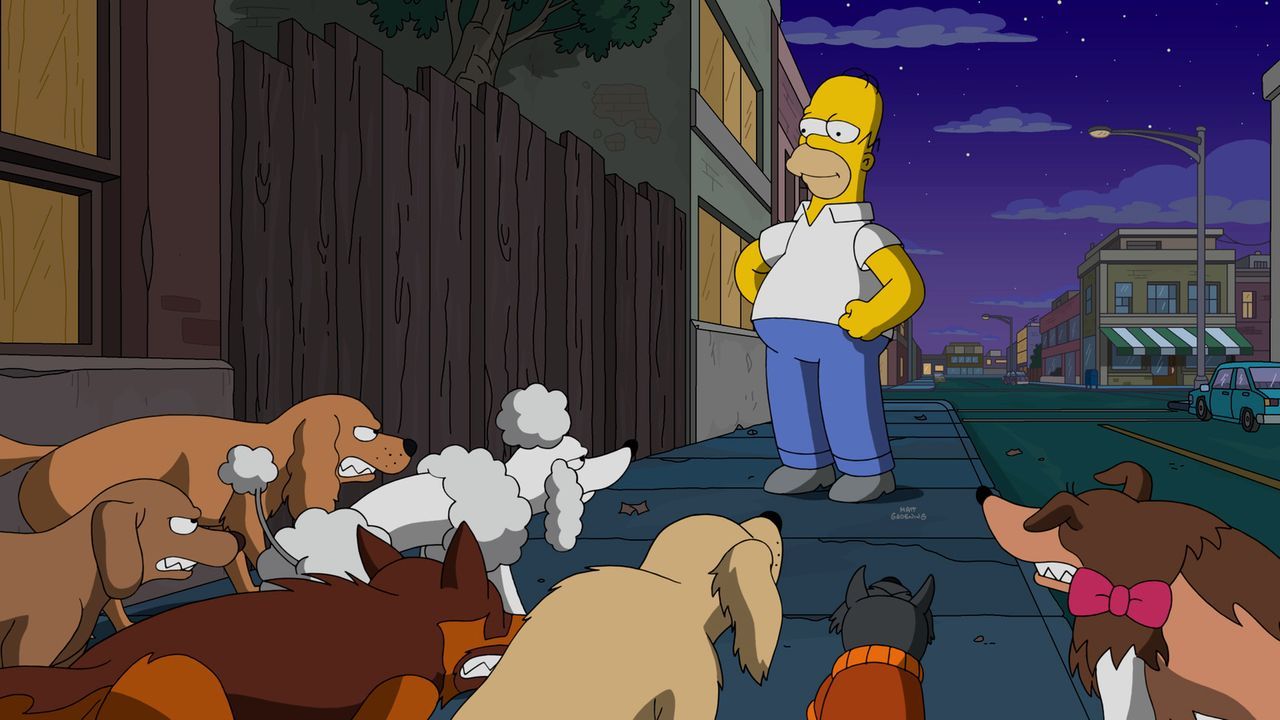 Muss einsehen, dass sich neuerdings alles um den Hund dreht: Homer ... - Bildquelle: 2016-2017 Fox and its related entities. All rights reserved.