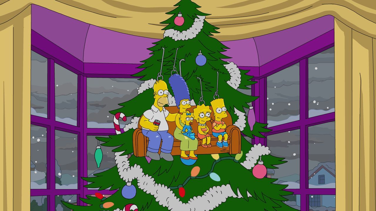 (v.l.n.r.) Homer; Marge; Maggie; Lisa; Bart - Bildquelle: 2019-2020 Twentieth Century Fox Film Corporation.  All rights reserved.