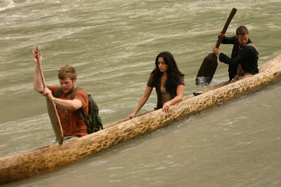 Auf der Suche nach der sagenumwobenen Stadt El Dorado: (v.l.n.r.) Gordon (Elden Henson), Maria (Natalie Martinez) und Jack (Shane West) ...