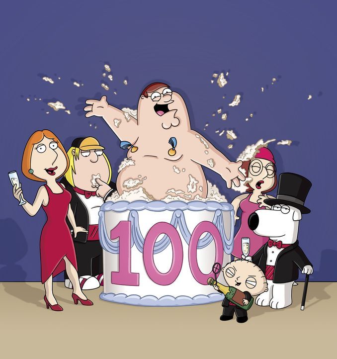 "Family Guy" feiert die hundertste Folge: In vielen Rückblenden sind besonders erinnernswerte Ausschnitte aus den ersten hundert Folgen zu sehen. - Bildquelle: TM +   Twentieth Century Fox Film Corporation. All Rights Reserved.