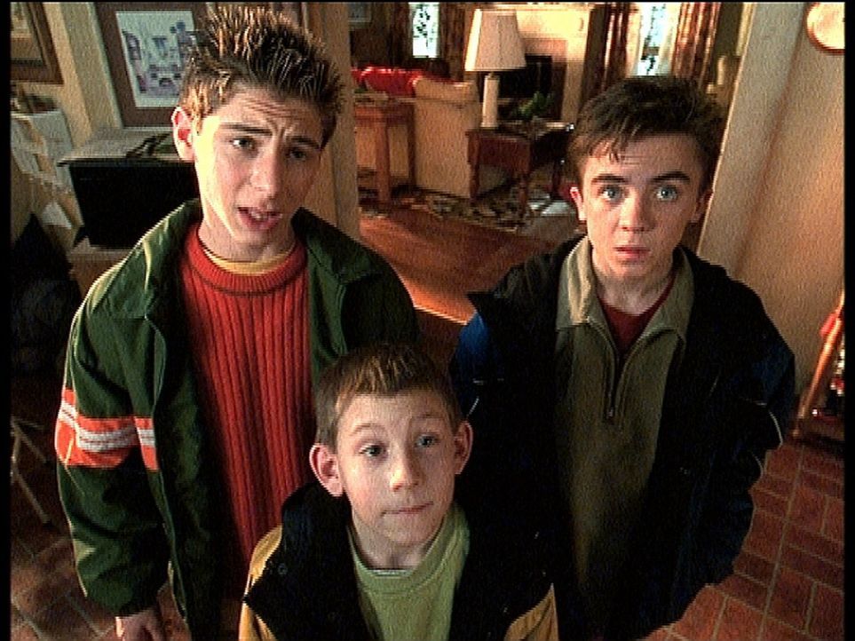 Reese (Justin Berfield, l.), Dewey (Erik Per Sullivan, M.) und Malcolm (Frankie Muniz, r.) würden zu gerne auf den Jahrmarkt gehen. - Bildquelle: TM +   2000 Twentieth Century Fox Film Corporation. All Rights Reserved.
