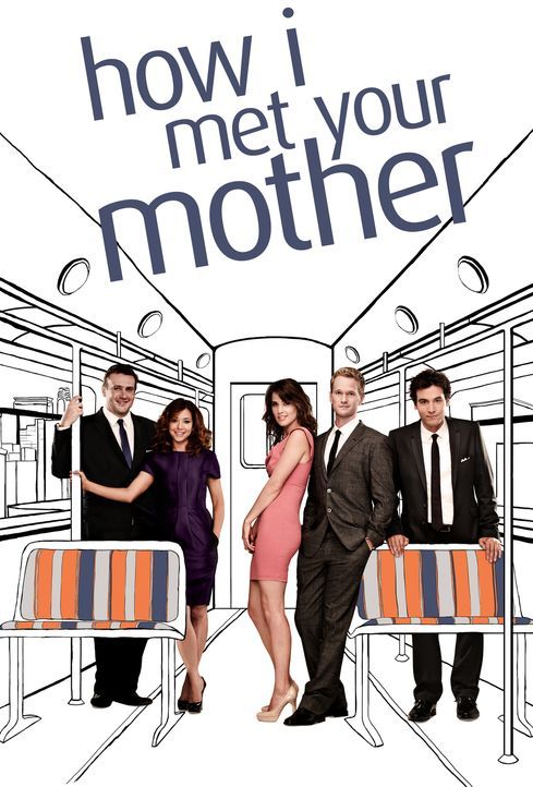 (7. Staffel) - how i met your mother: Ted (Josh Radnor, r.), Marshall (Jason Segel, l.), Barney (Neil Patrick Harris, 2.v.r.), Lily (Alyson Hannigan... - Bildquelle: 20th Century Fox International Television