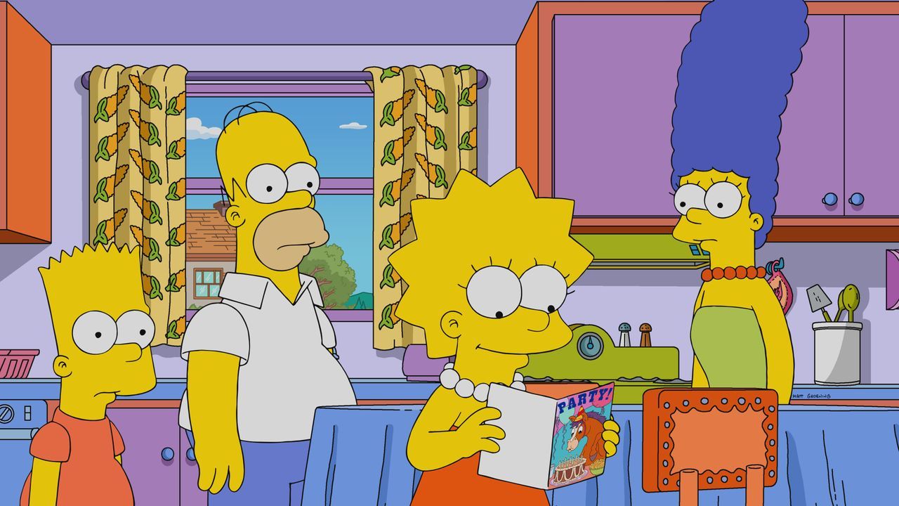 (v.l.n.r.) Bart; Homer; Lisa; Marge - Bildquelle: 2019-2020 Twentieth Century Fox Film Corporation.  All rights reserved.