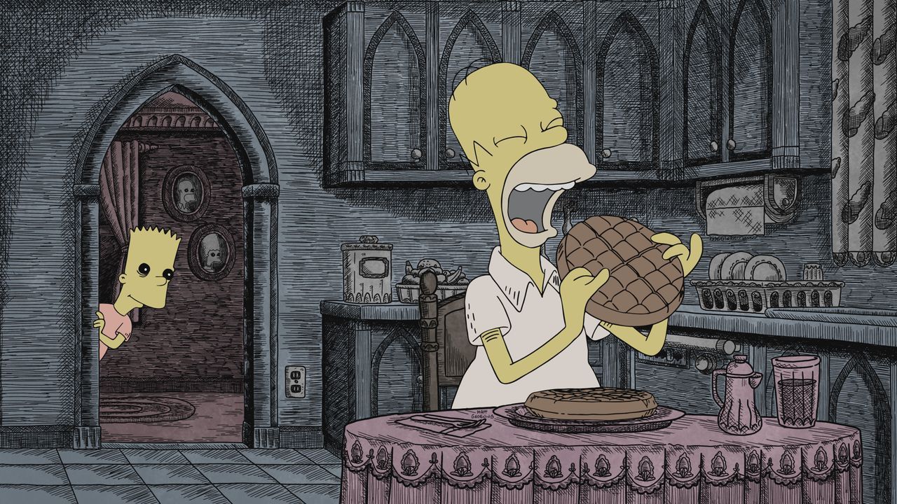 Bart (l.); Homer (r.) - Bildquelle: 2021-2022 20th Television.