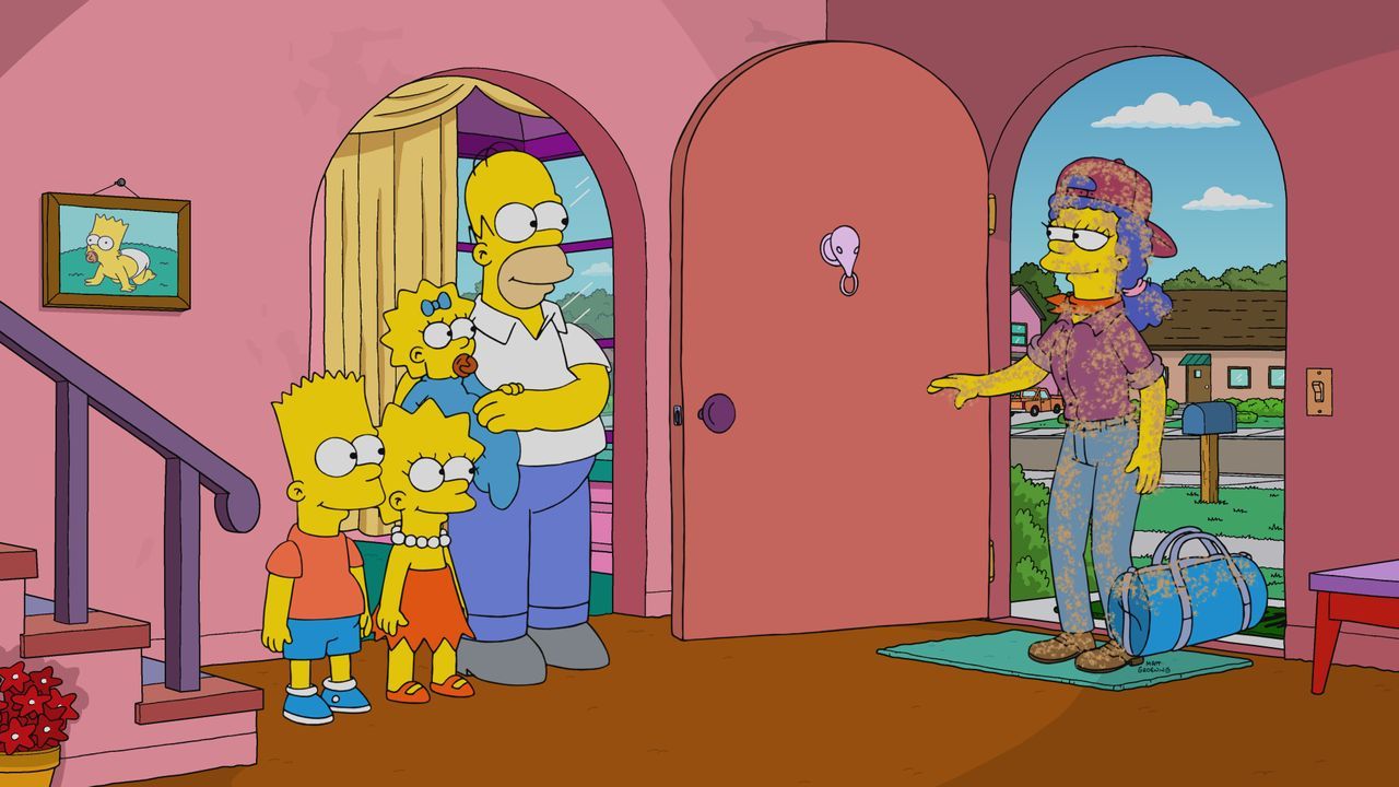 (v.l.n.r.) Bart; Lisa; Maggie; Homer; Marge - Bildquelle: 2019-2020 Twentieth Century Fox Film Corporation.  All rights reserved.