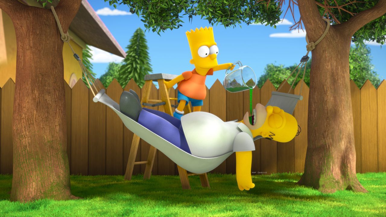 Bart (oben); Homer (unten) - Bildquelle: 2020 by Twentieth Century Fox Film Corporation.