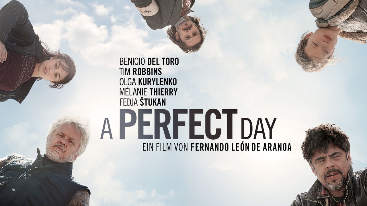 A perfect day - Plakat - Bildquelle: 2015 Reposado Producciones Cinematográficas, S.L. and Mediaproducción, S.L.U. All rights reserved.
