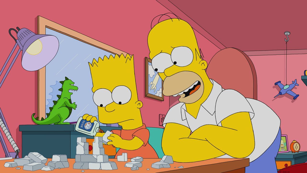 Bart (l.); Homer (r.) - Bildquelle: © 2022 by 20th Television.