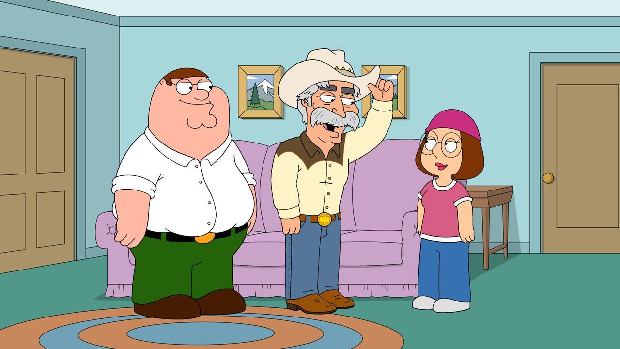 (v.l.n.r.) Peter Griffin; Wild West; Meg Griffin - Bildquelle: 2021-2022 Fox Broadcasting Company, LLC. All rights reserved