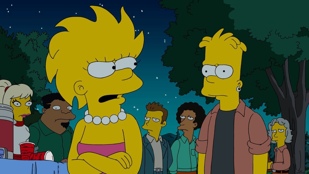 Bart (r.) fühlt sich sein ganzes Leben hinter Lisa (l.) zurückgesetzt. Doch wie gehen sie damit um? - Bildquelle: 2015 Fox and its related entities.  All rights reserved.