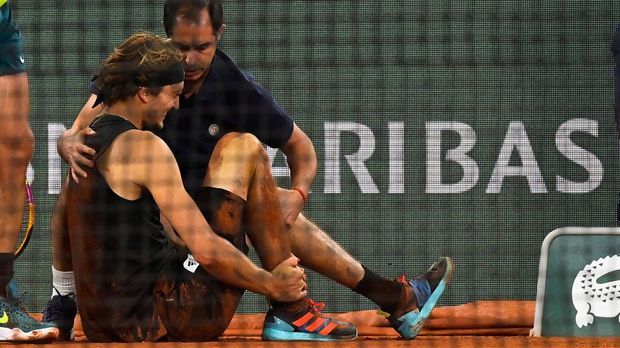 Verletzung stoppt Alexander Zverev gegen Nadal in Paris