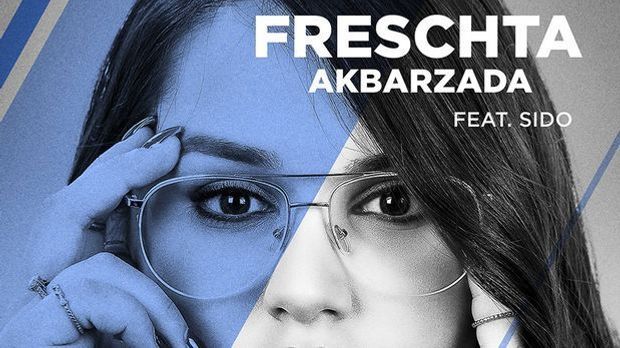 Freschta Akbarzada sieht auf ihrem Single-cover in die Kamera