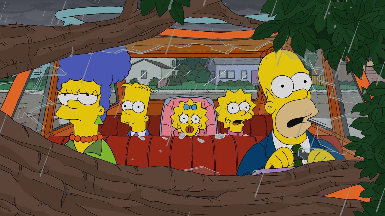 (v.l.n.r.) Marge; Bart; Maggie; Lisa; Homer - Bildquelle: 2019-2020 Twentieth Century Fox Film Corporation.  All rights reserved.