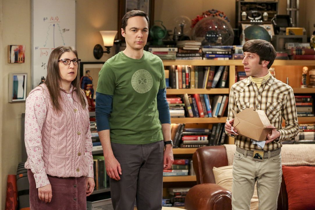 (v.l.n.r.) Amy Farrah Fowler (Mayim Bialik); Sheldon Cooper (Jim Parsons); Howard Wolowitz (Simon Helberg) - Bildquelle: Michael Yarish 2019 WBEI. All rights reserved. / Michael Yarish