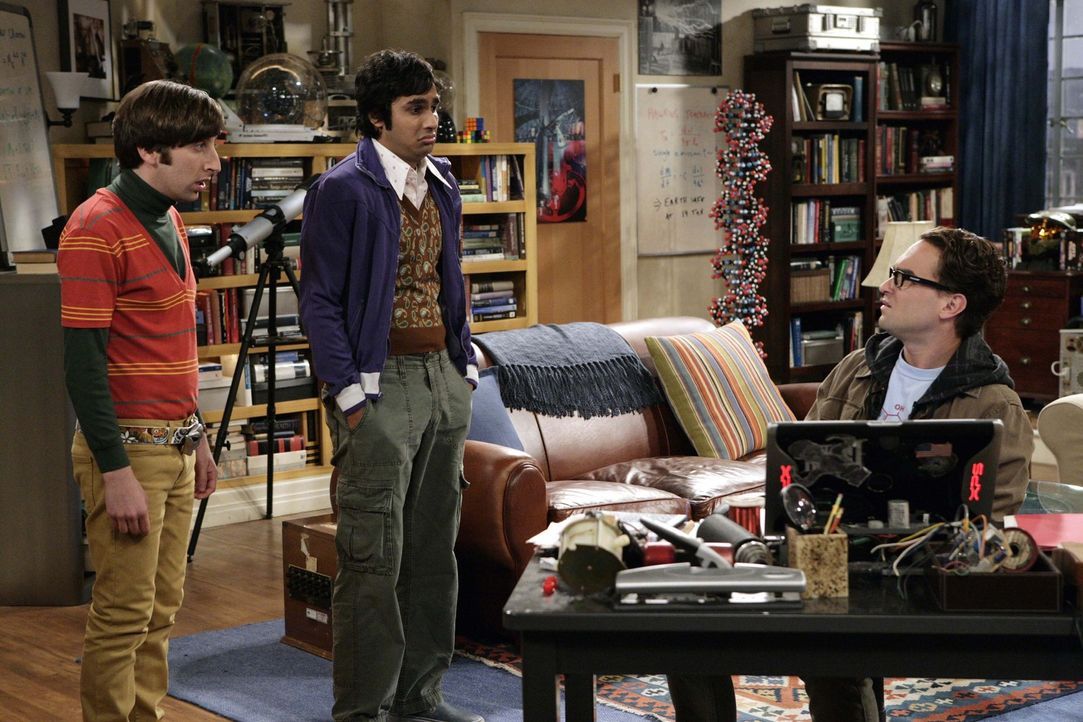 Da Sheldon mit dem Geheimnis, dass ihm Penny anvertraut hat, nicht umgehen kann, kommen seinen nervösen Ticks wieder zum Vorschein. Seine Freunde L... - Bildquelle: Warner Bros. Television