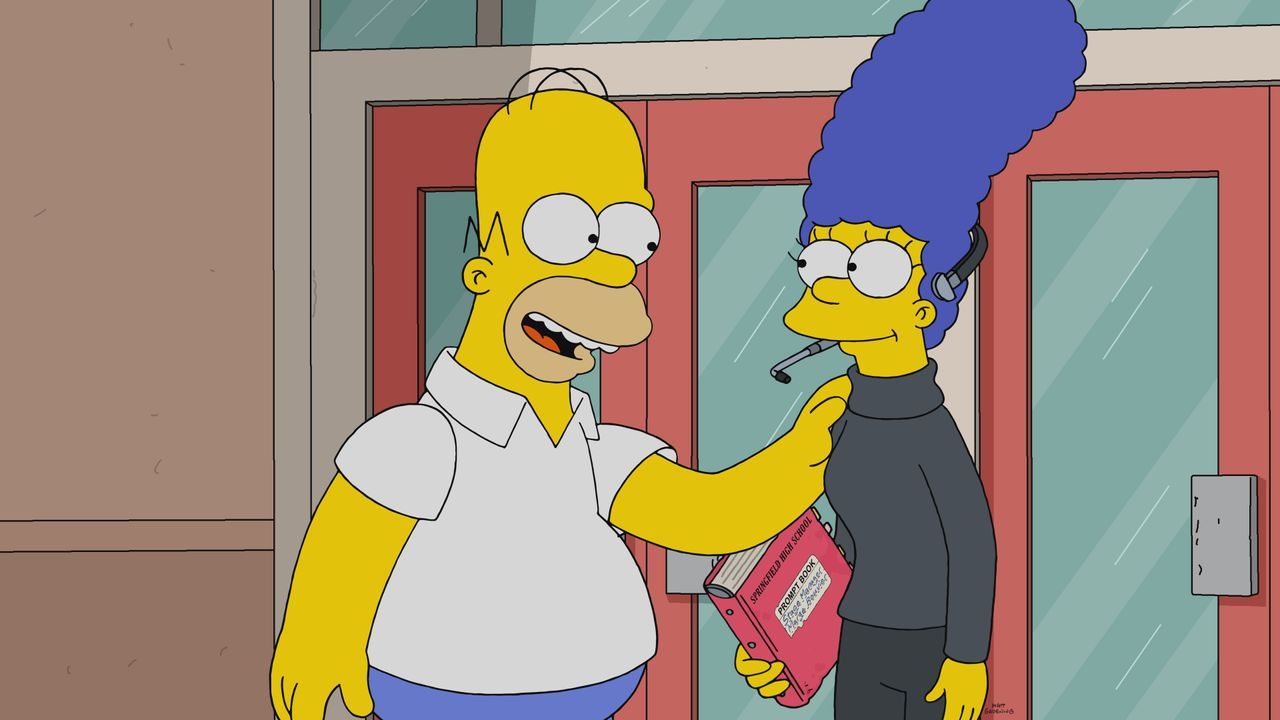Homer (l.); Marge (r.) - Bildquelle: 2021-2022 20th Television.