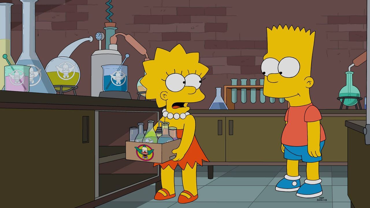 Als Lisa (l.) vermutet, dass irgendwas mit den neuen Süßigkeiten von Krusty nicht stimmt, ermittelt sie gemeinsam mit ihrem Bruder Bart (r.). Eine g... - Bildquelle: 2016-2017 Fox and its related entities. All rights reserved.