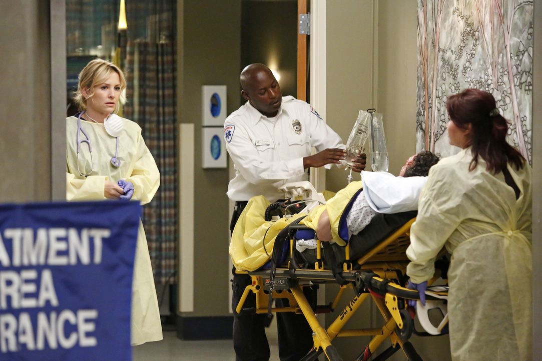 In einer großen Shopping Mall gab es eine Explosion. Arizona (Jessica Capshaw, l.) und ihre Kollegen geben alles, um die Verletzten zu retten ... - Bildquelle: Kelsey McNeal 2014 American Broadcasting Companies, Inc. All rights reserved.