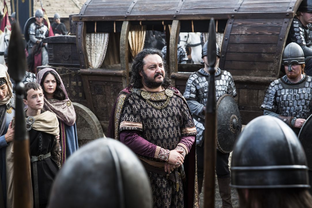 Während Jarl Borg hofft, dass er von Ragnar verschont wird, trifft König Aelle (Ivan Kaye, M.) in Wessex ein und verbündet sich mit König Ecbert geg... - Bildquelle: 2014 TM TELEVISION PRODUCTIONS LIMITED/T5 VIKINGS PRODUCTIONS INC. ALL RIGHTS RESERVED.