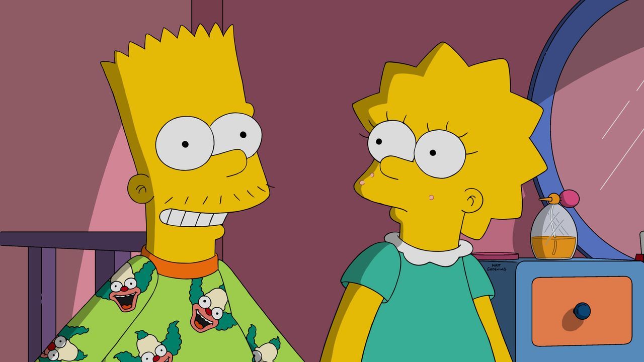 Als sich Homer beim Einkaufen für eine neue Milchmarke entscheidet, kommen Lisa (r.) und Bart (l.) vorzeitig in die Pubertät, da diese voller Hormon... - Bildquelle: 2015 Fox and its related entities.  All rights reserved.