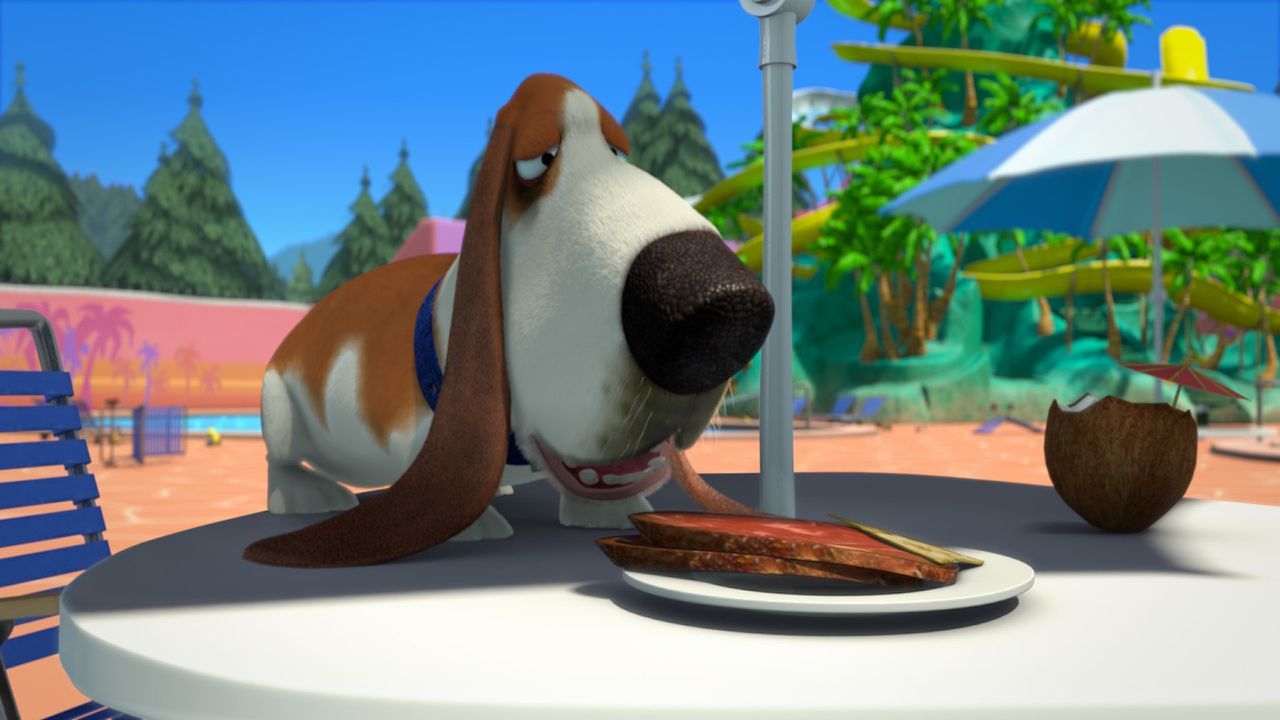 Der Beagle Roberto genießt das wohlbehütete Leben bei seinen vermögenden Herrchen ... - Bildquelle: 2008 Sony Pictures Animation Inc. All Rights Reserved.