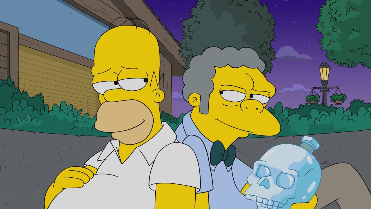 Homer (l.); Moe (r.) - Bildquelle: 2021 by 20th Television.