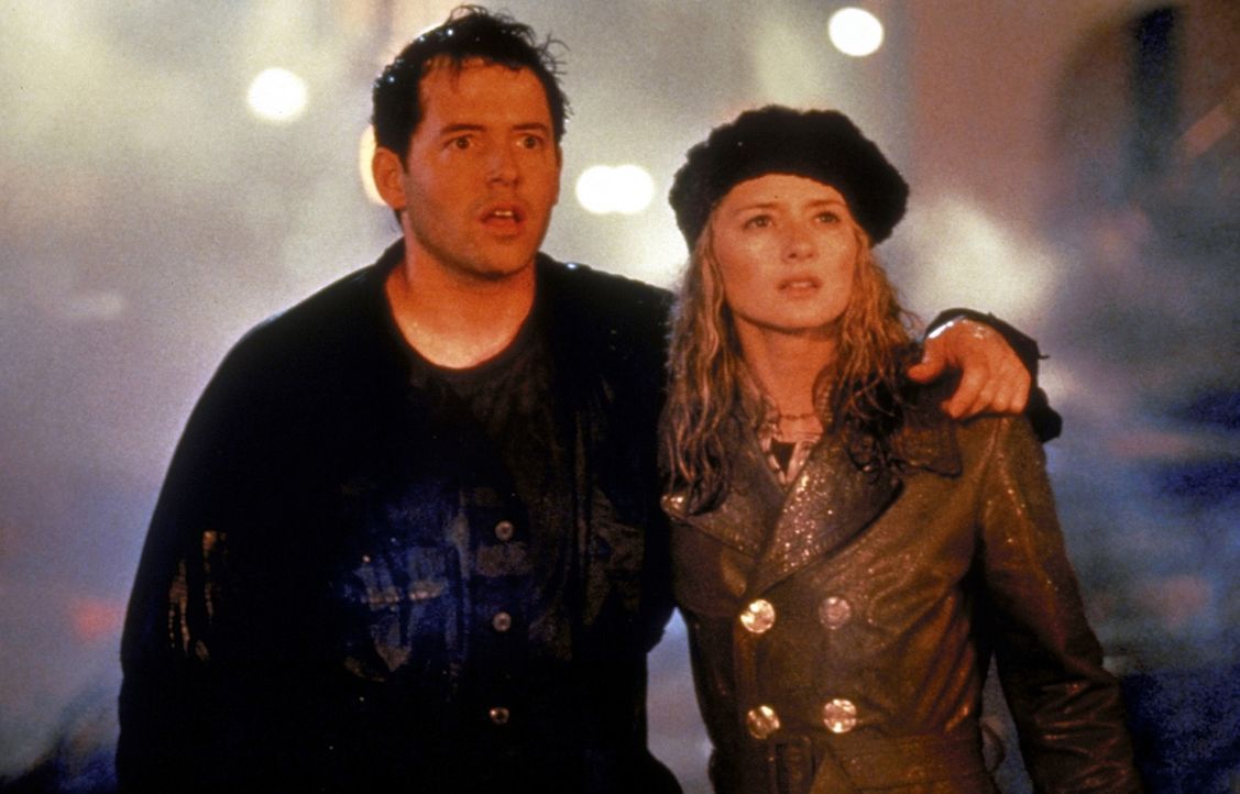Müssen Godzilla unschädlich machen: Niko (Matthew Broderick, l.) und Audrey (Maria Pitillo, r.) ... - Bildquelle: 1998 TriStar Pictures, Inc. All Rights Reserved.