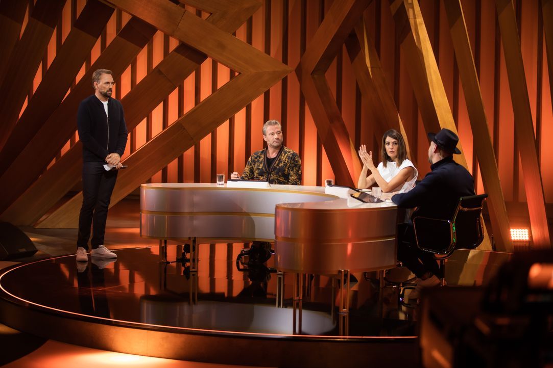 (v.l.n.r.) Steven Gätjen; Sasha; Linda Zervakis; Max Mutzke - Bildquelle: Benedikt Müller ProSieben / Benedikt Müller