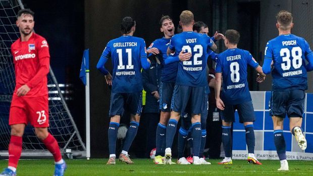 Schwache Hertha verliert 0:2 bei Hoffenheim